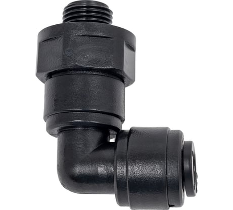 Фитинг угловой CDC Pneumatics 6мм G1/8 HRPL 06G01B
