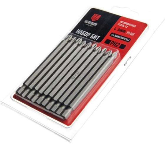 Набор бит HEADROCK PH2x90 комплект 10 шт. 453-814-044