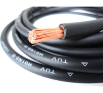 Кабель сварочный медный SINICA 3м, 25кв.мм, 500А 100142