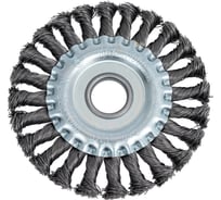 Щетка MWORKS торцевая с гайкой для УШМ стальная витая 125 мм MW79003125