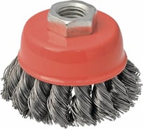 Щетка MWORKS чашечная для УШМ нержавеющая сталь, витая, 100 мм MW790021005