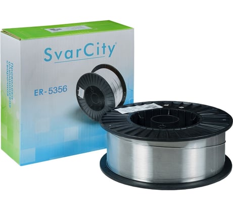 Сварочная проволока алюминиевая SvarCity ER-5356 AlMg5 (Св-АMr5) 1,0мм 6кг алюминиевая проволока для сварки ER-5356 AlMg5-1,0/6кг