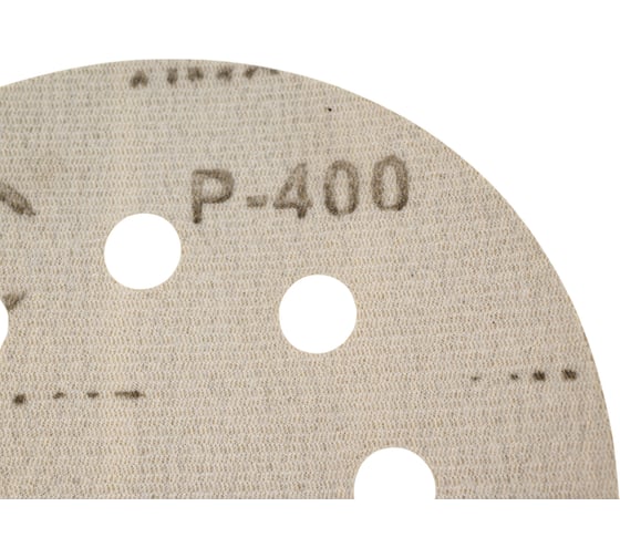 Шлифовальный круг Vitatools 125 мм Р400, 8 отверстий, желтый G-125-P400-8