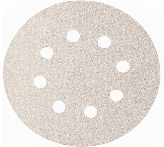 Шлифовальный круг Vitatools 125 мм Р120, 8 отверстий, желтый G-125-P120-8