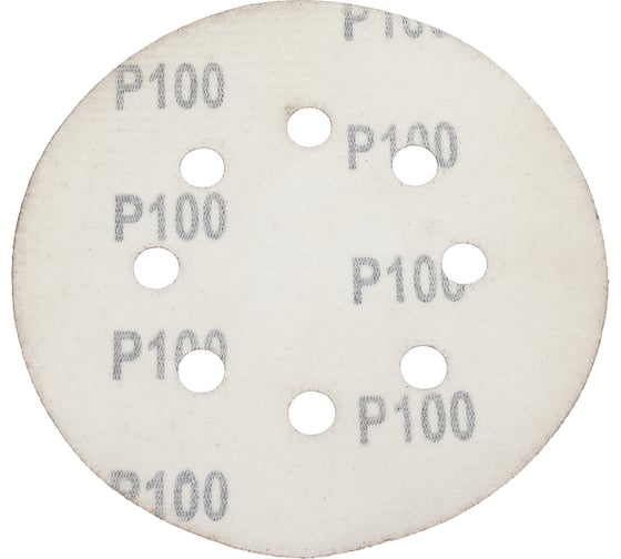 Шлифовальный круг Vitatools 125мм, P240, 8 отверстий, красный R-125-P240-8