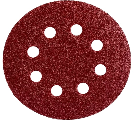 Шлифовальный круг Vitatools 125мм, P5000, 8 отверстий, красный R-125-P5000-8 1