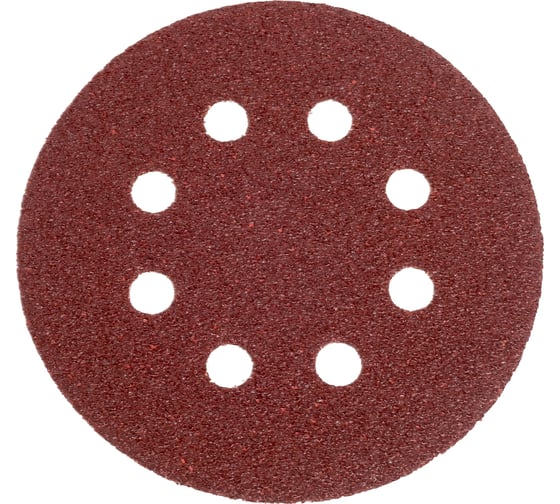 Шлифовальный круг Vitatools 125мм, P40, 8 отверстий, красный R-125-P40-8 1