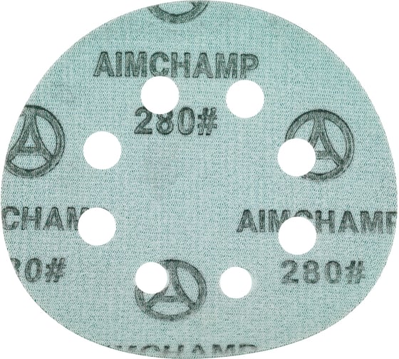 Шлифовальный круг Vitatools 125 мм, P280, 8 отверстий, зеленый GR-125-P280-8