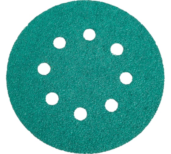 Шлифовальный круг Vitatools 125 мм, P40, 8 отверстий, зеленый GR-125-P40-8 1