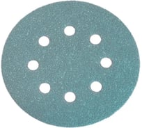 Шлифовальный круг Vitatools 125 мм, P320, 8 отверстий, зеленый GR-125-P320-8