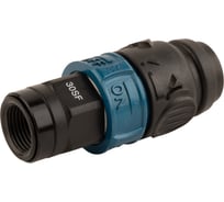 Композитное пневматическое быстроразъемное соединение WIEDERKRAFT с предохранителем, внутренняя резьба F3/8 WDK-830SFS