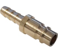 Штуцер быстроразъемного соединения WIEDERKRAFT елочка под шланг 8 мм, латунь WDK-20PHB