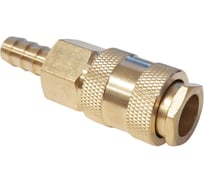 Быстроразъемное соединение пневматическое WIEDERKRAFT елочка под шланг 10 мм; латунь WDK-30SHB