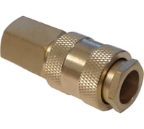 Быстроразъемное соединение пневматическое WIEDERKRAFT с внутренней резьбой 3/8 BSPT, латунь WDK-30SFB