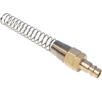 Штуцер быстроразъемного соединения с пружиной WIEDERKRAFT 10x14 мм, латунь WDK-S40PPB