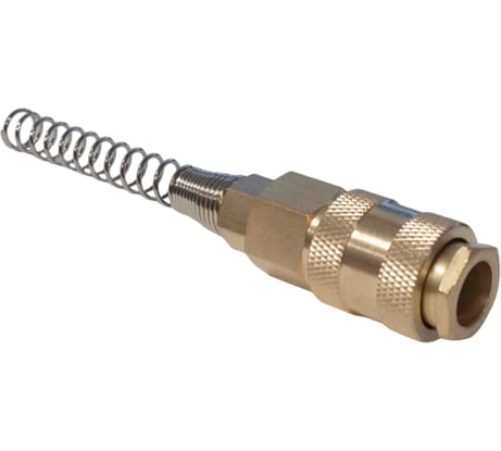Быстроразъемное соединение пневматическое с пружиной WIEDERKRAFT 5x8 мм, латунь WDK-S20SPB