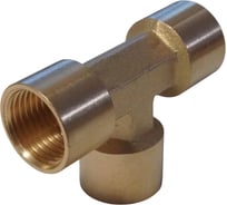 Фитинг T - образный WIEDERKRAFT резъба 1/2 PT, F-F-F (внутренний), латунь WDK-43PFB