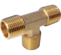 Фитинг T - образный WIEDERKRAFT резьба 1/2 PT, M-M-M (внешний), латунь WDK-43PMB