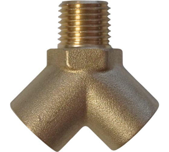 Фитинг Y - образный WIEDERKRAFT резьба 1/4 PT, F-M-F (внутренний/внутренний/внешний), латунь WDK-20FM