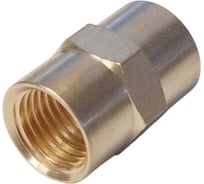 Адаптер WIEDERKRAFT резьба 1/4-1/4 PT, F-F (внутренний), латунь WDK-214FB