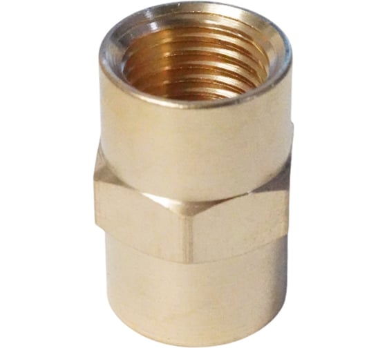 Адаптер WIEDERKRAFT резьба 1/4-1/4 PT, F-F (внутренний), латунь WDK-214FB