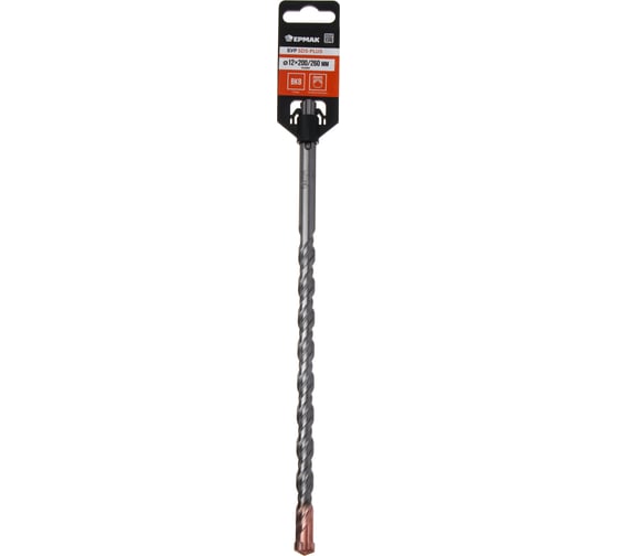 Бур 4-х гранный ЕРМАК SDS-plus 12x200/260 мм 654-175