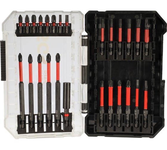 Набор бит SGS PH/PZ/TORX/HEX/PLUS-MINUS S2 26шт 63-26C SGS63-26C