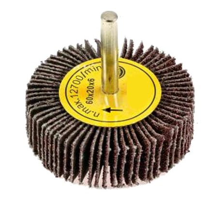 Головка-щётка лепестковая на шпильке (60x20x6 мм; P100) Orientcraft OCFW60206100