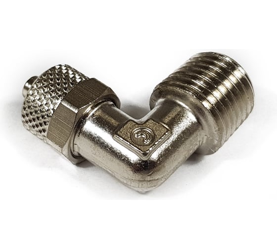 Угловой фитинг с накидной гайкой (1/4"М - 10/8 мм) Camozzi 1500 10/8-1/4