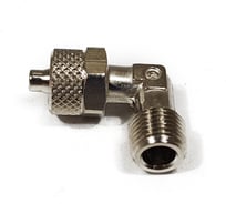 Угловой фитинг с накидной гайкой (1/8"М - 6/4 мм) Camozzi 1500 6/4-1/8