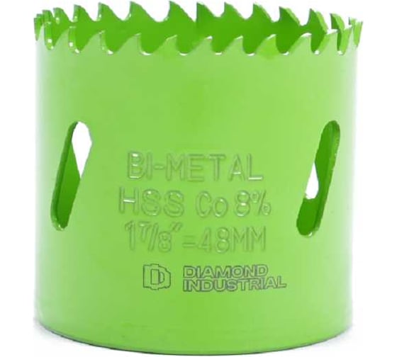 Коронка биметаллическая профессиональная 48 мм BIM HSS-Co 8 Diamond Industrial DIDBIMCO848