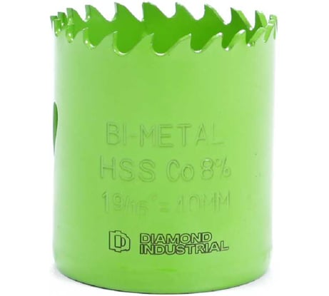 Коронка биметаллическая профессиональная 40 мм BIM HSS-Co 8 Diamond Industrial DIDBIMCO840
