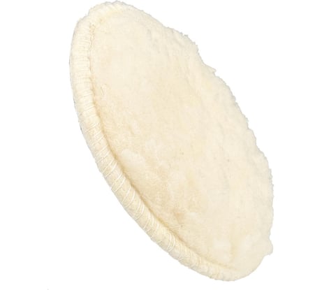 Круг полировальный 195 мм, овчина натуральная на липучке стандарт Diamond Industrial DIDPOL195ST