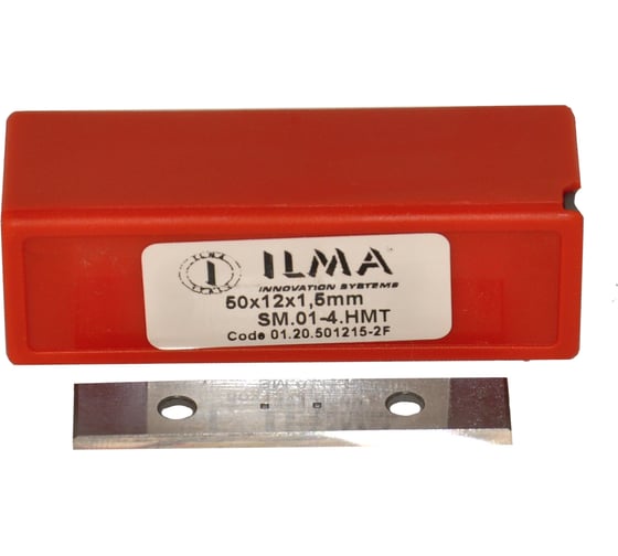Нож сменный твердосплавный ILMA 50x12x1,5 стандарт HW 35º Z=2 NR 01.40.501215-2F 1