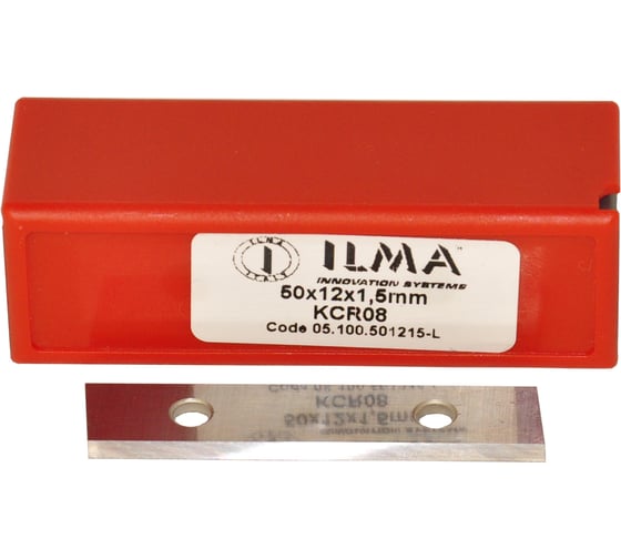 Нож сменный твердосплавный ILMA 50x12x1,5 со скосом LH, 35º, Z=4 UMG04 05.100.501215-L.Z4 1