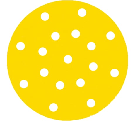 Круги шлифовальные (10 шт; 150 мм; P400; 17 отверстий) Akrilika AT-01008