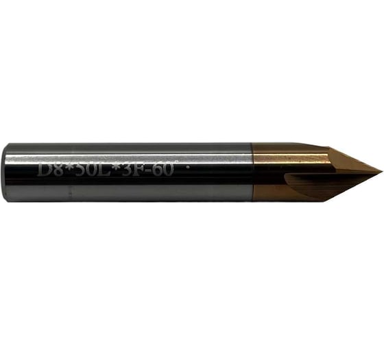 Зенковка твердосплавная TORNERI 8x50 мм, угол 60, z=3 Т023884