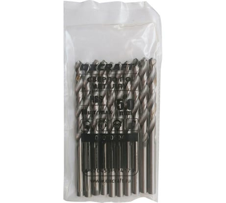 Сверло по металлу (10 шт; 5 мм; HSS) OXCRAFT PO000147763