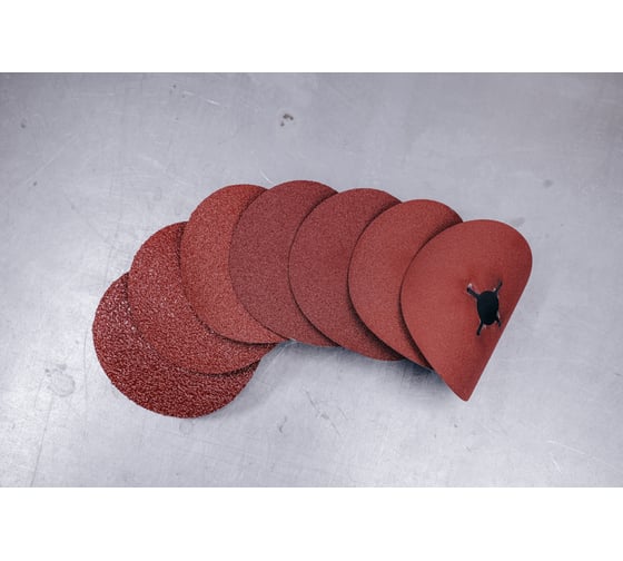 Шлиф диск на фибровой основе Abraforce Brown 125x22мм, Р80, со шлицами AFBRF12522X080
