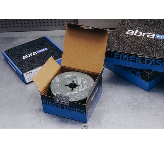 Шлиф диск на фибровой основе Abraforce Brown 125x22мм, Р40, со шлицами AFBRF12522X040