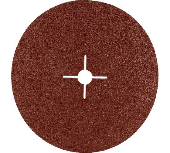 Шлиф диск на фибровой основе Abraforce Brown 125x22мм, Р24, со шлицами AFBRF12522X024 1