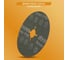 Шлиф диск на фибровой основе Abraforce Brown 125x22мм, Р100, со шлицами AFBRF12522X100 8