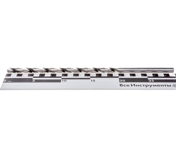 Сверло удлиненное по металлу (10х300 мм; HSS) vertextools 10-300