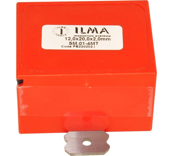 Нож сменный циклёвочный ILMA HM 20x12x2 R=2 PB220202.I