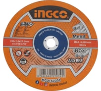 Круг отрезной INGCO 41 230x1.6x22 A 30 RBF MCD162301