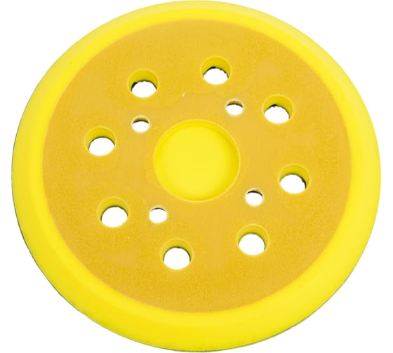Тарелка опорная для эксцентриковой шлифмашины Yellow Pad 125 мм Diamond Industrial DIDEX125KYEL 1