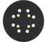 Тарелка опорная для эксцентриковой шлифмашины Yellow Pad 125 мм Diamond Industrial DIDEX125KYEL 5