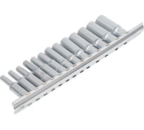 Набор головок торцевых глубоких THORVIK S11S2113SM 1/4DR на держателе, 4-14 мм, 13 предметов 054357