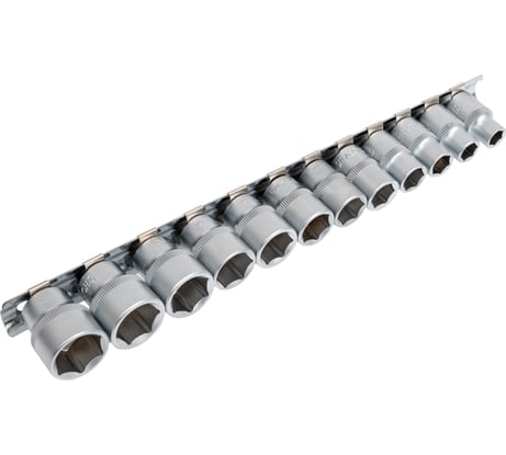 Набор головок торцевых Thorvik S12S1112SM 3/8DR на держателе, 8-19 мм, 12 предметов 054359