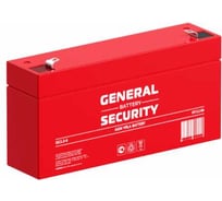 Аккумуляторная батарея GENERAL SECURITY GS3.2-6L 6В 3,2 Ач УТ-00001379